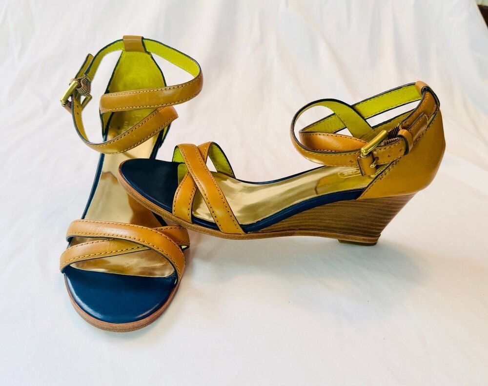 Coach Strappy Wedge Heels - Coretta Vegan Leather